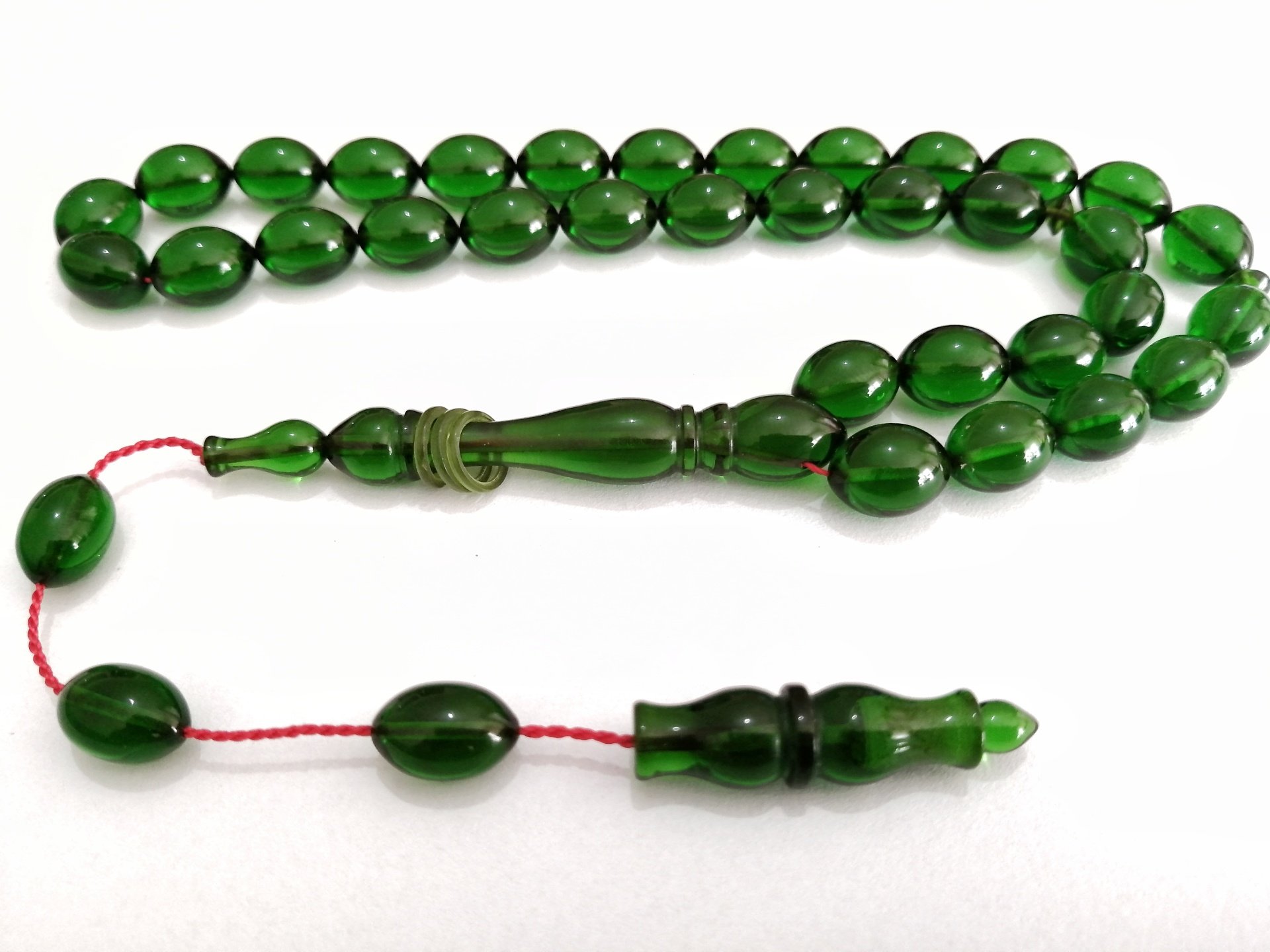 Sistem Püsküllü İmamesi Halkalı Tombul Beyzi Kesim Ateş Kehribar Tesbih