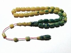 Sistem Püsküllü Kapsül Kesim Hareli Özel İşçilikli Sıkma Kehribar Tesbih