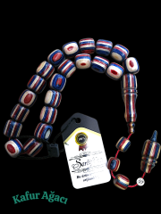 Sistem Püsküllü Fıçı Kesim Efe Boy Kafur Ağacı Tesbih