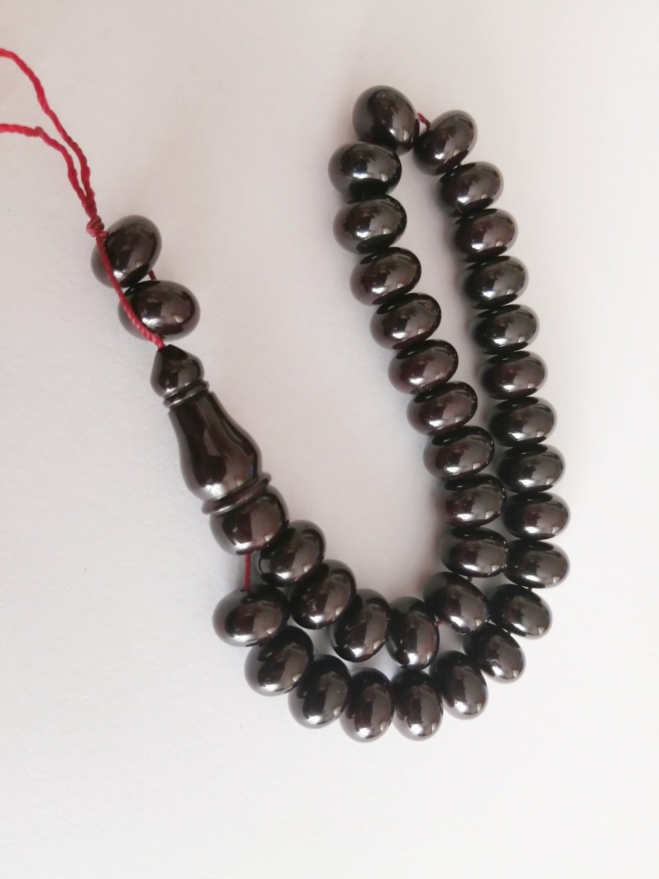 Basık Kesim Bilek Boy Sıkma Kehribar Tesbih