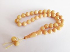 Küre Kesim Sıkma Kehribar Tesbih