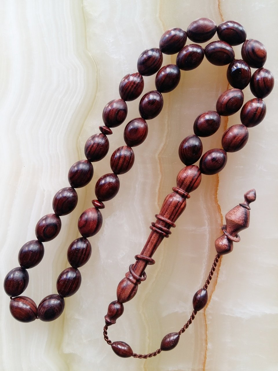 Sistemli Imamesi Halkalı Özel İşçilikli Kolleksiyonluk Sıgırcık Kesim Kral Ağacı Tesbih