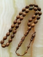 Sistemli Imamesi Halkalı Özel İşçilikli Kolleksiyonluk Sıgırcık Kesim Pelesenk Ağacı Tesbih.