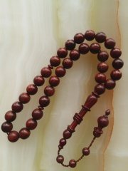 Sistemli Imamesi İşçilikli Kolleksiyonluk Küre Kesim Kokobolo Ağacı Tesbih.