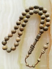 Sistemli Imamesi Halkalı Özel İşçilikli Kolleksiyonluk Küre Kesim Yeşil Pelesenk Ağacı Tesbih