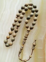 Sistemli Imamesi Halkalı Özel İşçilikli Kolleksiyonluk Sıgırcık Kesim Yeşil Pelesenk Ağacı Tesbih