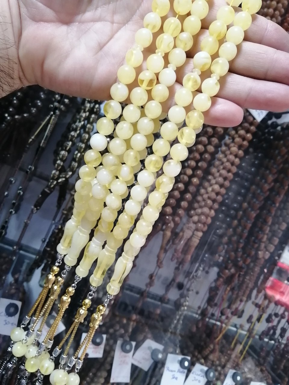 5 li MİS Kokulu Metal Püsküllü Küre Kesim Beyrut Damla Tesbih