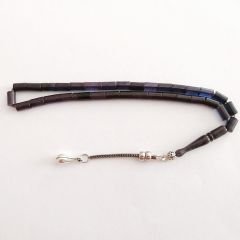 Alpaka Püsküllü Kesme Model Ateş Kehribar Tesbih