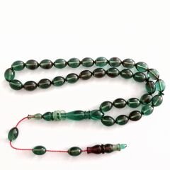 Sistem Püsküllü İmamesi Halkalı Hatasız Beyzi Kesim Sıkma Kehribar Tesbih