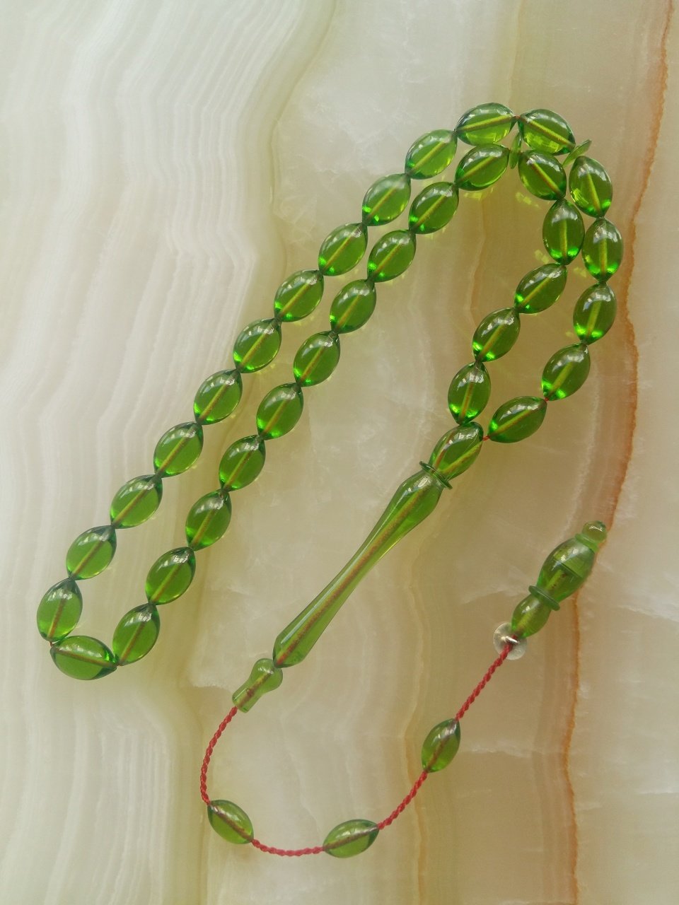 Sistemli Özel İşçilikli Kolleksiyonluk Piyasanın En Kaliteli Hammadesinden Yapılmış Beyzi Kesim Ateş Kehribar Tesbih