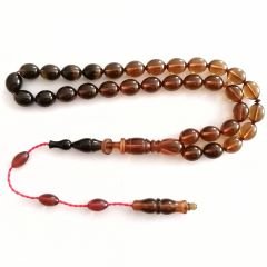 Sistem Püsküllü İmamesi Halkalı Hatasız Beyzi Kesim Sıkma Kehribar Tesbih