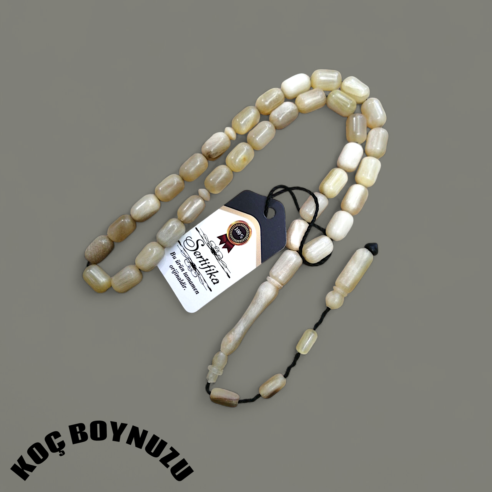 Sistem Püsküllü Kapsül Kesim Koç Boynuzu Tesbih