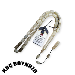 Sistem Püsküllü Uçlu Kapsül Kesim Koç Boynuzu Tesbih