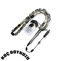 Sistem Püsküllü Uçlu Kapsül Kesim Koç Boynuzu Tesbih