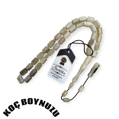 Sistem Püsküllü Uçlu Kapsül Kesim Koç Boynuzu Tesbih