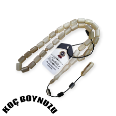 Sistem Püsküllü Uçlu Kapsül Kesim Koç Boynuzu Tesbih