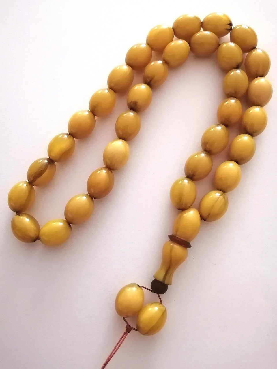 Dabas Malz. Hareli Sıkma Kehribar Tesbih