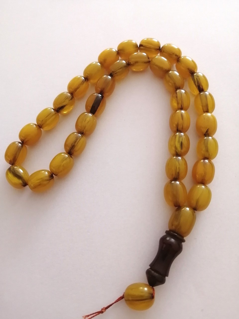 Dabas Malz. Hareli Sıkma Kehribar Tesbih