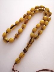 Dabas Malz. Hareli Sıkma Kehribar Tesbih