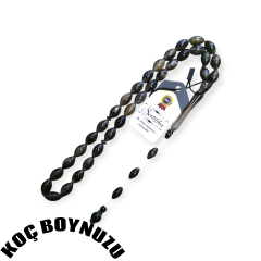 Sistem Püsküllü Beyzi Kesim Koç Boynuzu Tesbih