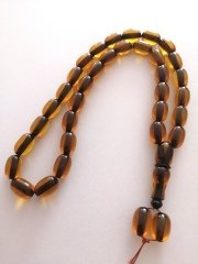 Dabas Malz. Hareli Sıkma Kehribar Tesbih