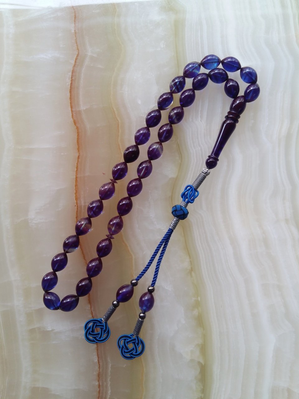 Kazaz Püsküllü Piyasanın En Kaliteli Hammadesinden Yapılmış Ateş Kehribar Tesbih