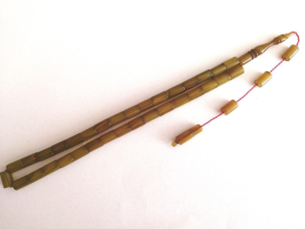 Sistem Püsküllü Kesme Model Hareli Sıkma Kehribar Tesbih