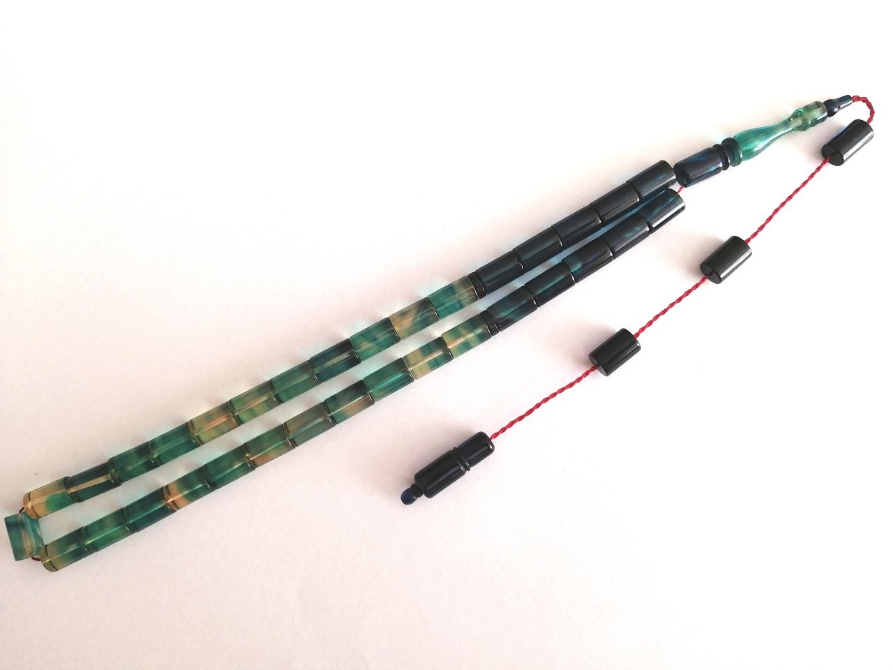 Sistem Püsküllü Kesme Model Hareli Sıkma Kehribar Tesbih