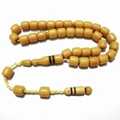 Sistem Püsküllü Fıçı Kesim Çubuk Malzeme Sıkma Kehribar Tesbih