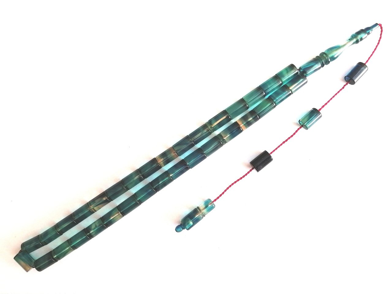 Sistem Püsküllü Kesme Model Hareli Sıkma Kehribar Tesbih