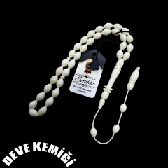 Sistem Püsküllü Beyzi Kesim Deve Kemiği Tesbih