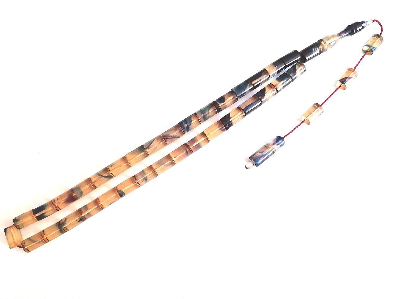 Sistem Püsküllü Kesme Model Hareli Sıkma Kehribar Tesbih