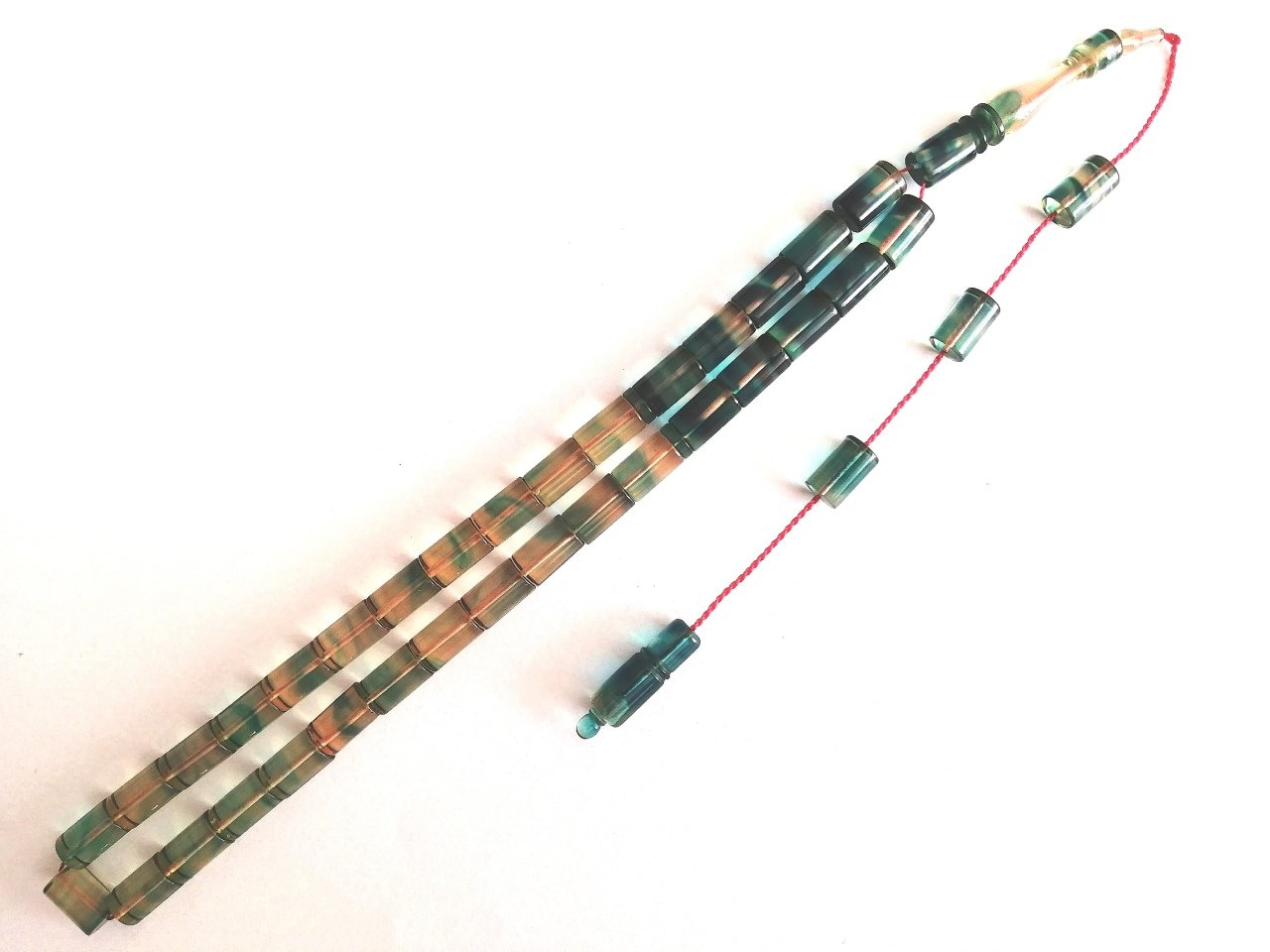 Sistem Püsküllü Kesme Model Hareli Sıkma Kehribar Tesbih