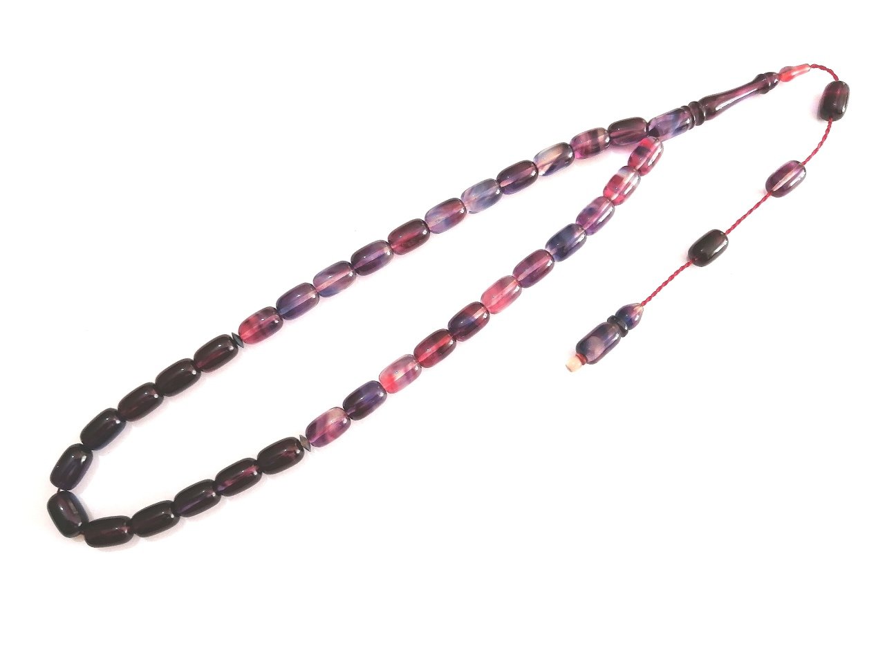 Sistem Püsküllü Kapsül Kesim Hareli Sıkma Kehribar Tesbih