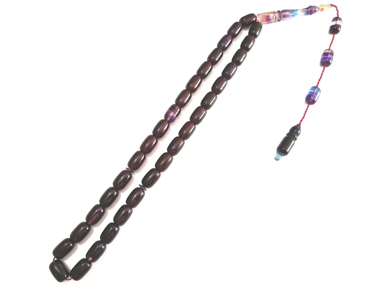 Sistem Püsküllü Kapsül Kesim Hareli Sıkma Kehribar Tesbih