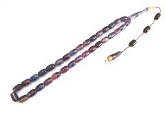 Sistem Püsküllü Kapsül Kesim Hareli Sıkma Kehribar Tesbih