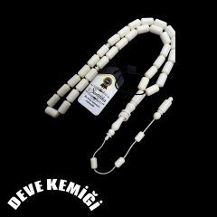 Sistem Püsküllü Uçlu Kapsül Kesim Deve Kemiği Tesbih