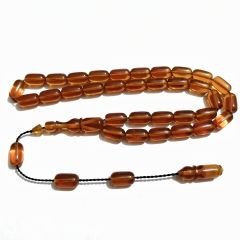 Sistem Püsküllü Hatasız Ateş Kehribar Tesbih