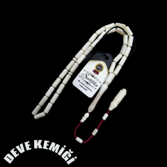 Sistem Püsküllü Kapsül Kesim Naturel Deve Kemiği Tesbih