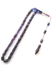 Sistem Püsküllü Uçlu Kapsül Kesim Hareli Sıkma Kehribar Tesbih