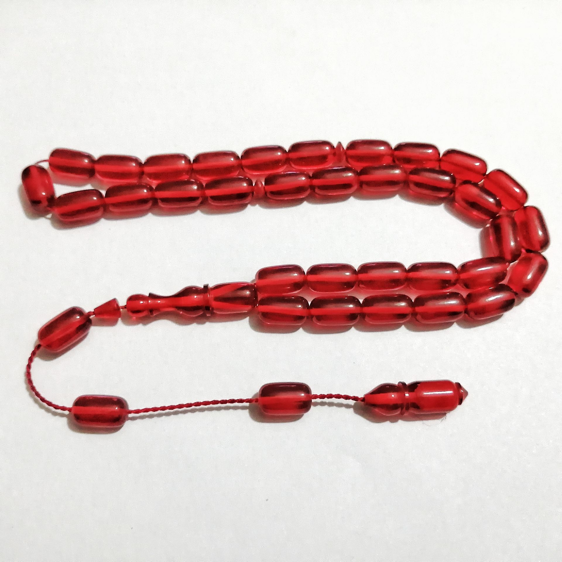 Sistem Püsküllü Hatasız Ateş Kehribar Tesbih