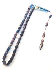 Sistem Püsküllü Uçlu Kapsül Kesim Hareli Sıkma Kehribar Tesbih