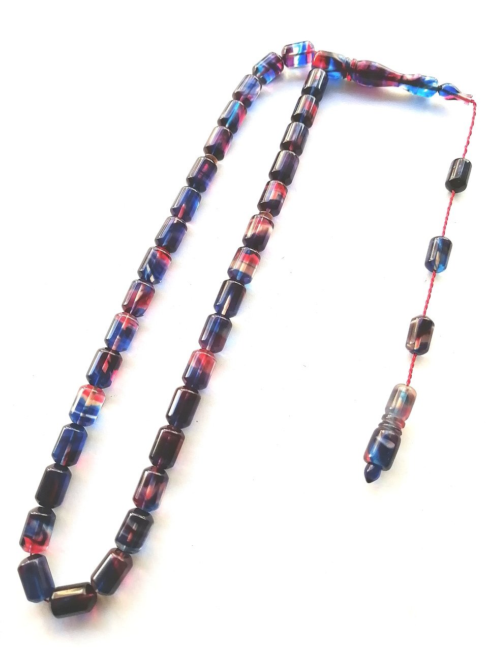 Sistem Püsküllü Uçlu Kapsül Kesim Hareli Sıkma Kehribar Tesbih