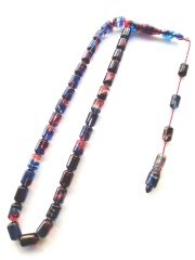 Sistem Püsküllü Uçlu Kapsül Kesim Hareli Sıkma Kehribar Tesbih