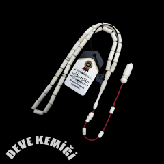 Sistem Püsküllü Kapsül Kesim Naturel Deve Kemiği Tesbih