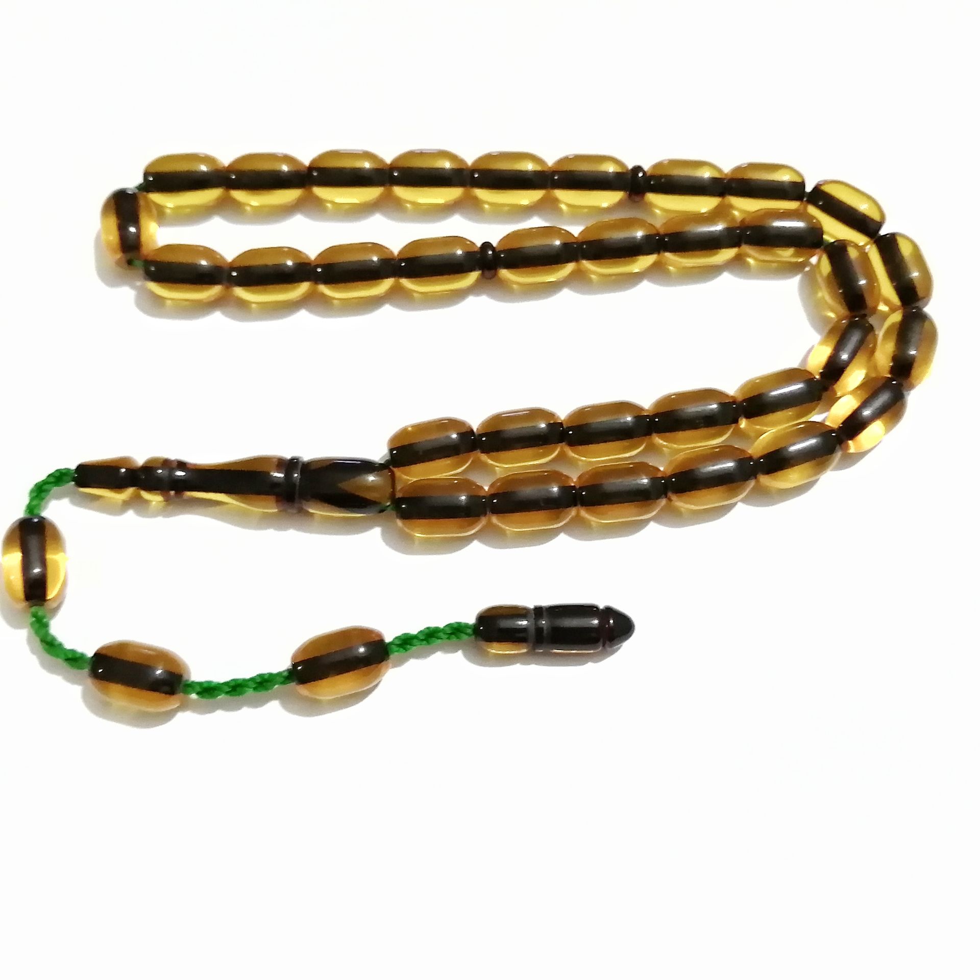 Sistem Püsküllü Kapsül Kesim Çubuk Malzeme Ateş Kehribar Tesbih