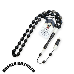 Sistem Püsküllü Beyzi Kesim Bufalo Boynuzu Tesbih