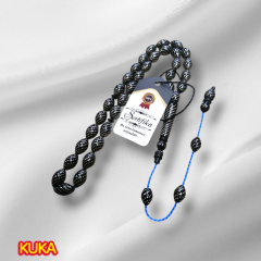 Çeşnibülbül Gümüş İşlemeli Sistem Püsküllü Beyzi Kesim Kuka Tesbih