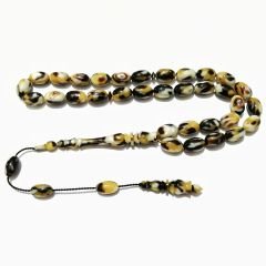 Sistem Püsküllü Özel İşçilikli Fransız Galalith Multi Color Tesbih