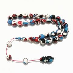 Sistem Püsküllü Özel İşçilikli Küre Kesim Arizona Firuze Tesbih